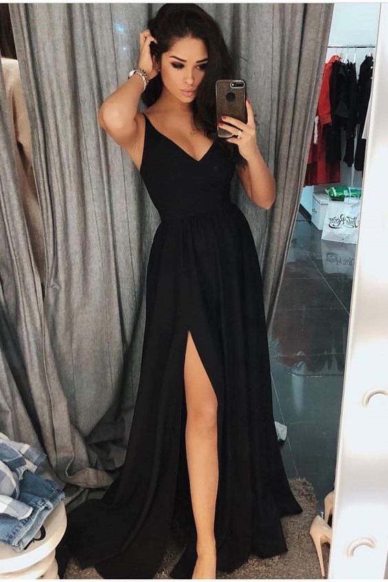 Long Prom Dress With Slit Sale Online ...
