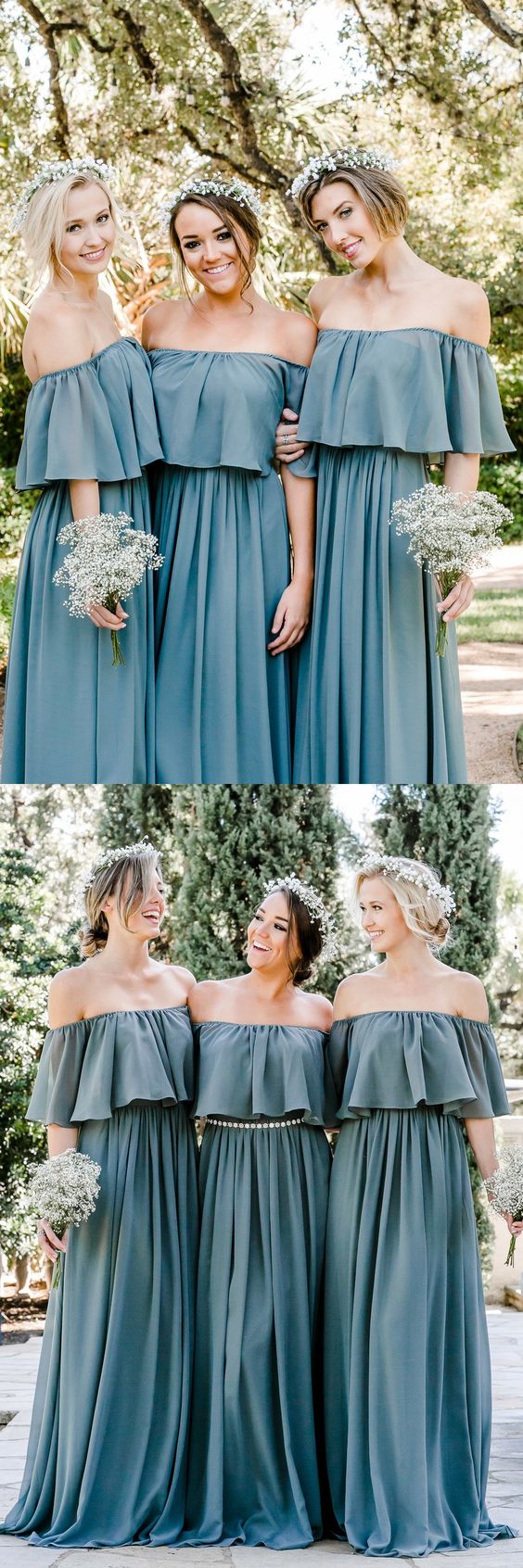 rustic blue dress