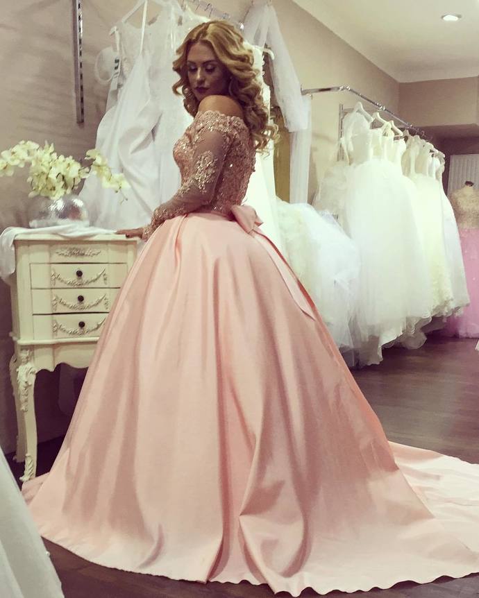 Gold Dress Long Ball Gown