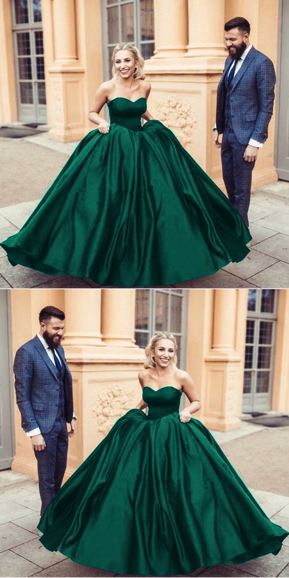 Prom Dresses Long Green Corset