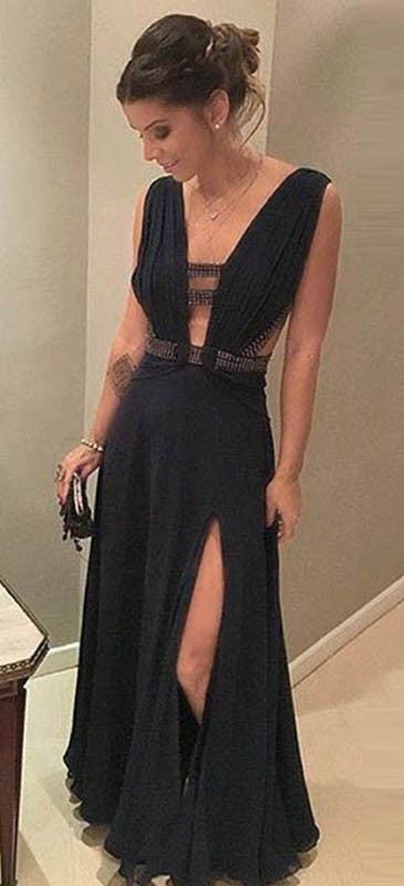 Low-Cut Cocktail Dress