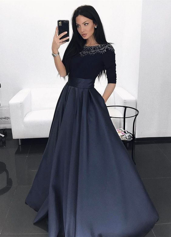 Navy Ball Dresses