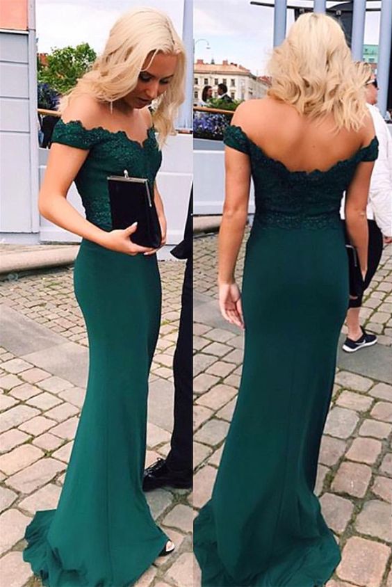 Emerald Green Evening Gowns