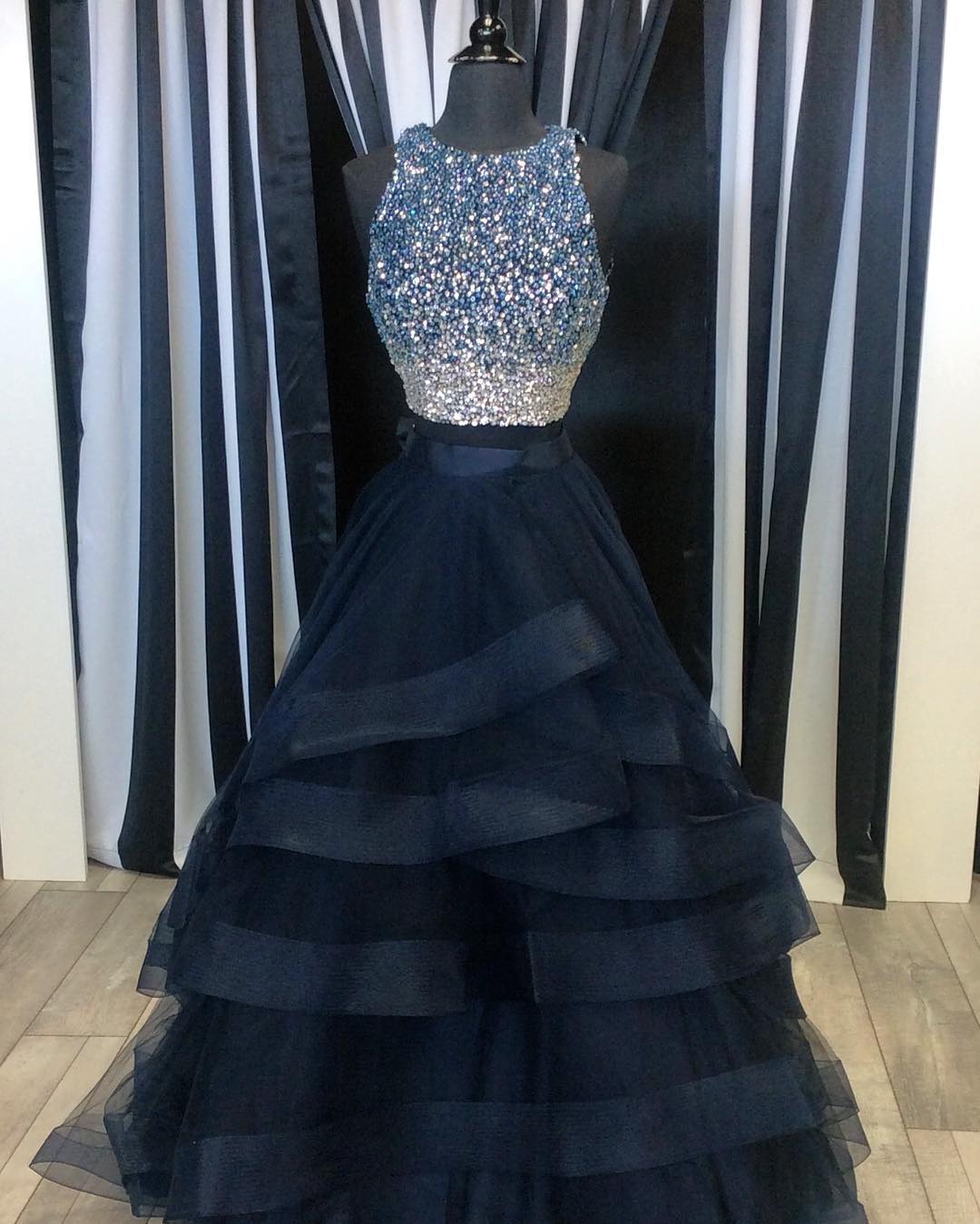 evening dresses with ruffles