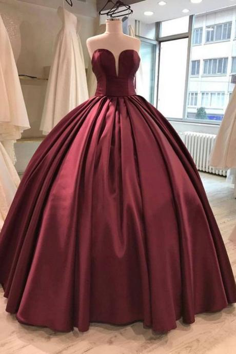 maroon wedding dress