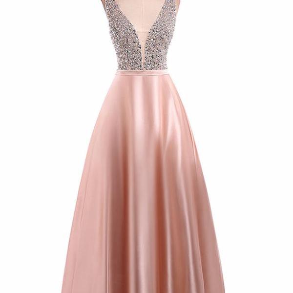 Long Prom Dresses, Sexy Prom Dresses, Sleeveless Party Prom Dresses