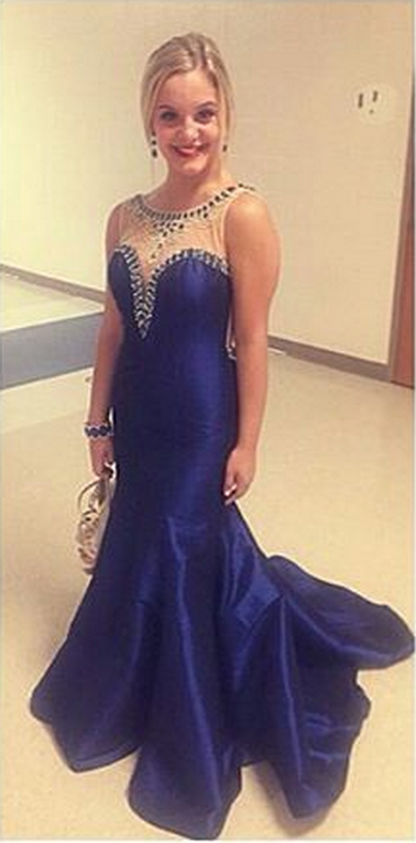 Royal Blue Prom Dresses,royal Blue Prom Dress,beaded Formal Gown ...
